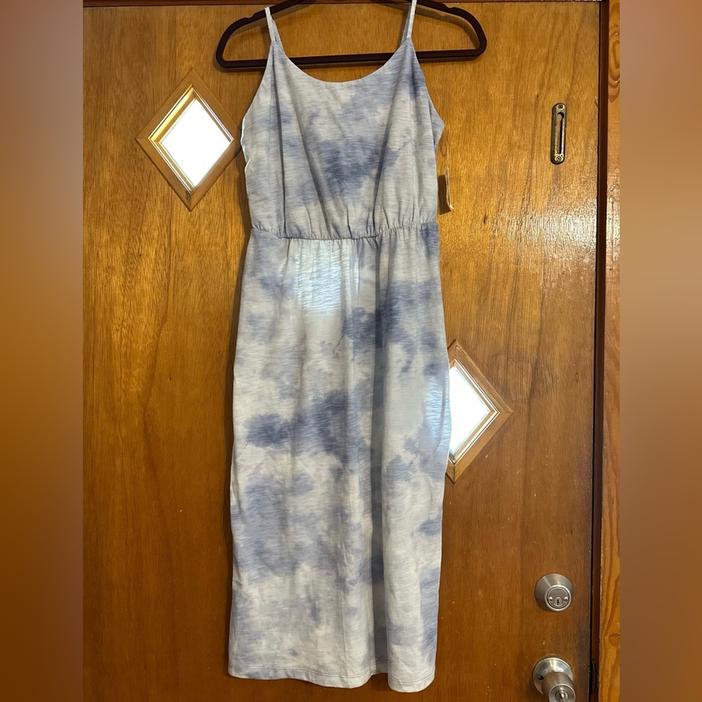 OldNavy Blue Tie-Dye Maxi Dress